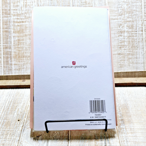 Amerikanische Grußkarte Muttertag Oma Blumen rosa Band gold - Bild 12 von 12