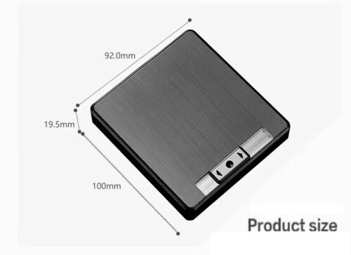 Automatic Rechargeable Electric USB Cigarette Case Lighter Gift Dampproof Box - Picture 6 of 7