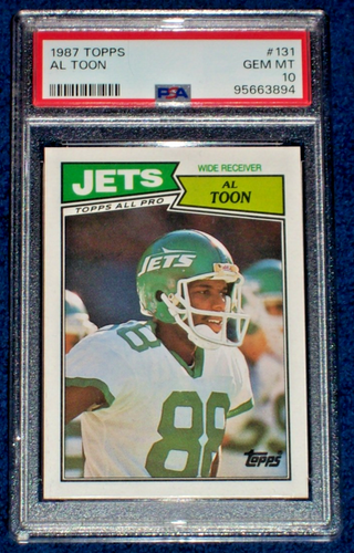 1987 Al Toon #131 Topps PSA 10 New York Jets - Picture 1 of 3