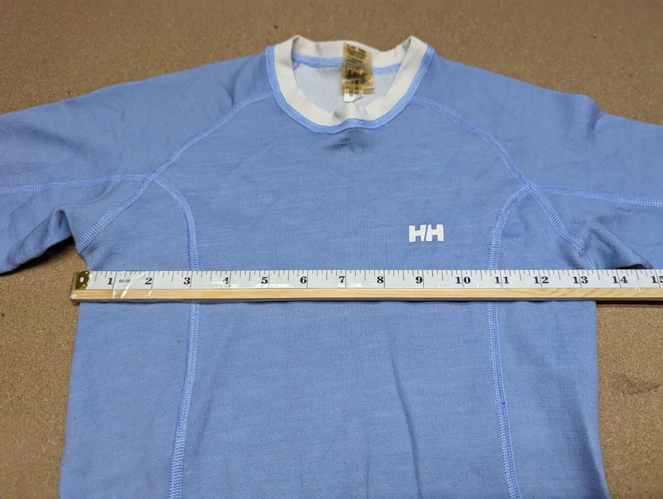 Helly Hansen Base Layer Shirt Womens Medium Running Ski Sport Outdoor Blue - Image 3 of 4