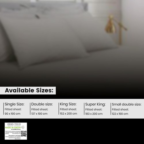 DTEXHOMES Fitted Sheet Bed Sheet 30cm Extra Deep Single Double King all Sizes - Picture 10 of 40