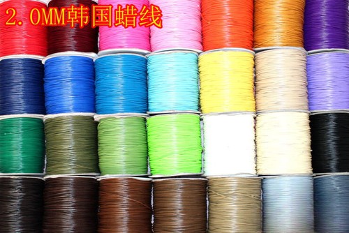 2mm Rope Round Waxed Cord DIY Weave String for Jewelry Making Bracelet Necklace - Picture 3 of 33