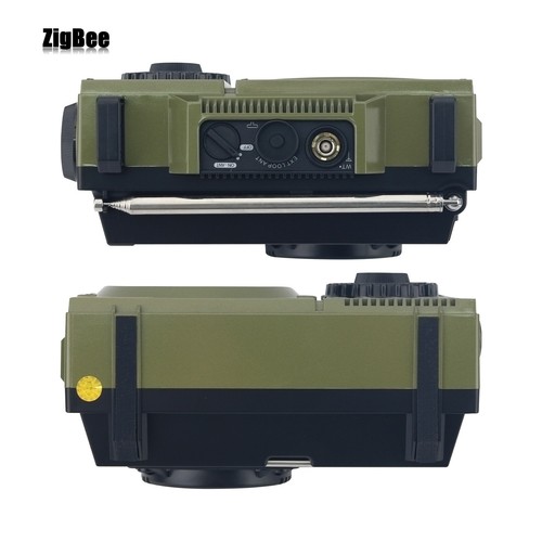 HRD-C919 Camel Gray Sergeant Style All Band Radio MW SW Full Frequency Receiver - Picture 5 of 8