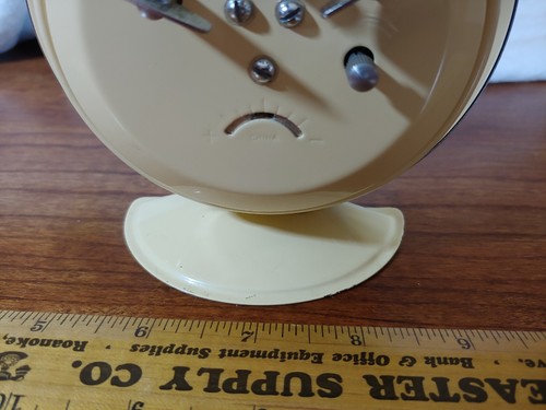 Vintage Westclox MCM Retro Metal Wind-Up Alarm Clock Glow Works? China - Picture 11 of 12
