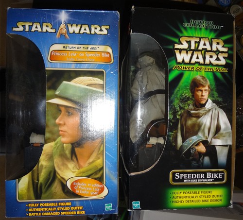 Star Wars Luke Skywalker & Princess Leia auf Speeder Bike 12" Actionfiguren POTJ - Bild 5 von 12