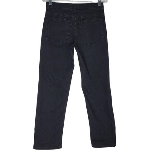 Sonoma Goods For Life Black Straight Leg Jeans Size 18 Black Dark Wash Denim 28x - Picture 3 of 11
