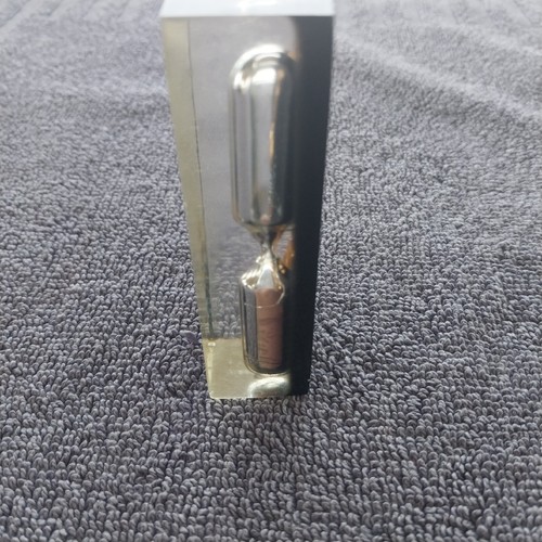 Vintage Hourglass Telephone Pink Sand Resin 3min Timer Good Condition 8cm - Picture 2 of 5