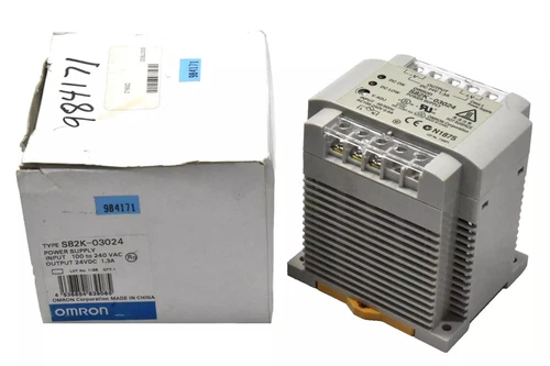 Omron S82K-03024 Power Supply 100-240VAC Input, 24VDC 1.3A Output
