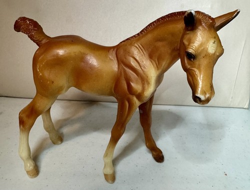 Retired Breyer Horse #3197 Amber & Ashley Chestnut Twin Morgan Foals Standing - Picture 2 of 7