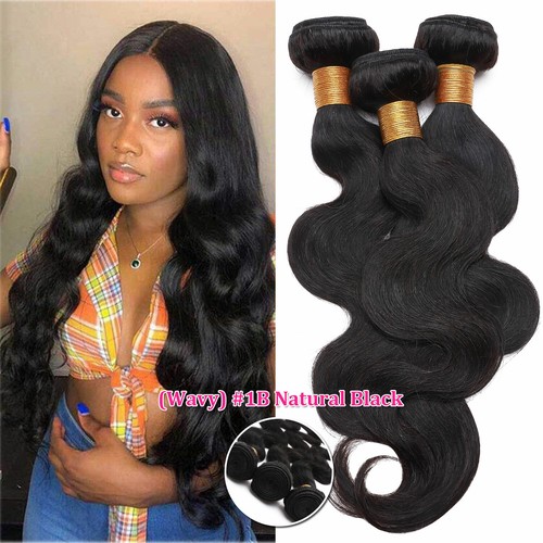 9A Brazilian Virgin Human Hair Extensions Body Wave Weave 4Bundles 400G Thick US - Picture 13 of 14