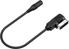 AMI MMI Music Interface to 3.5Mm Female Audio Cable for Audi, Stereo Jack Cord A