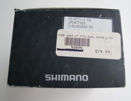 NOS Shimano Deore XT M771 Front Derailleur 9-speed Triple Direct Mount Dual Pull - Picture 8 of 8