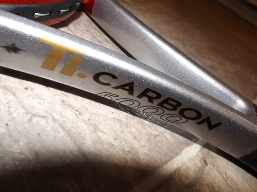 Head Ti. Carbon 5000 Tennisschläger Schläger orange grau braucht Griff 4 1/4 Gr. 2 - Bild 2 von 12
