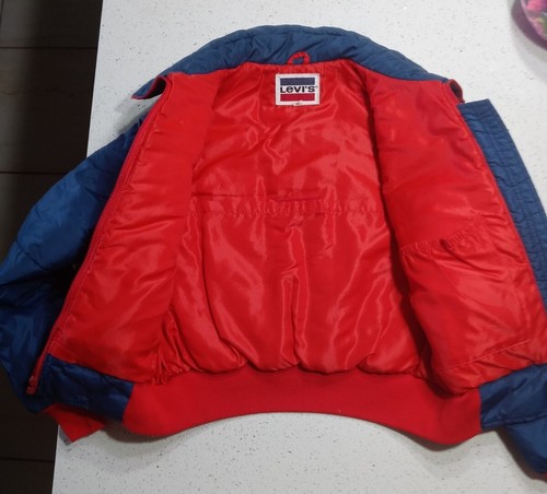 Vintage Levi's Down Puffer Jacket/Vest 2-in-1 Elastic Waist size 14 - Picture 7 of 12