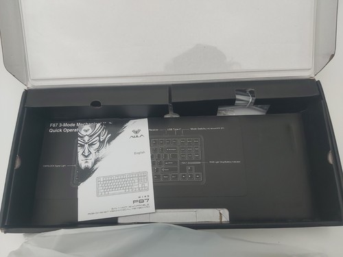 AULA F87 Wireless / wired Mechanical Keyboard, Swappable Keys Cool led effects. - Picture 5 of 7