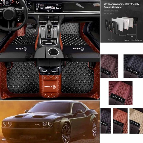 Fit For Dodge Charger Challenger SRT 2006-2024 Car Floor Mats Leather Waterproof - Picture 19 of 24