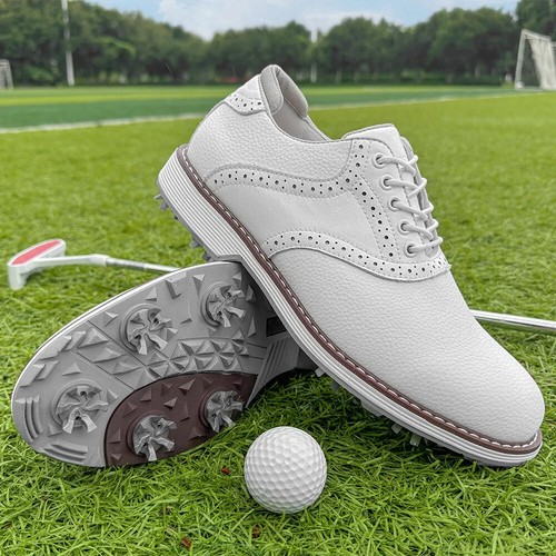 Wasserdichte Herren Golfschuhe Profi Spikes Golfschuhe Outdoor Sneaker - Bild 23 von 28