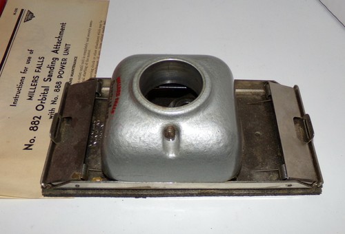 Vintage Miller Falls Sanding Attachment No.882 For Use With No.888 Power Unit - Picture 3 of 7