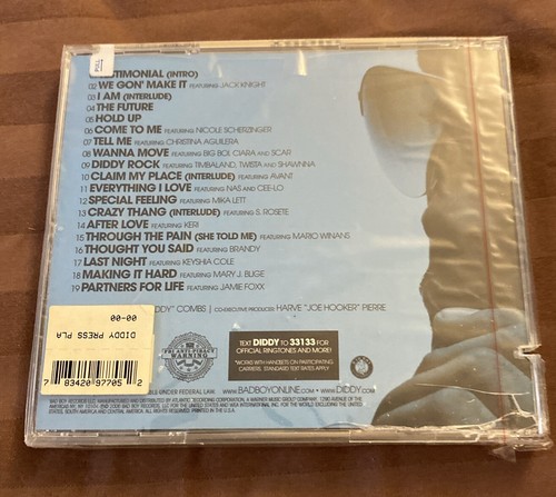 P. DIDDY "PRESS PLAY" 2006 CD ALBUM 19 TRACKS CIARA, NAS, TWISTA, AVANT *SEALED* - Picture 4 of 7