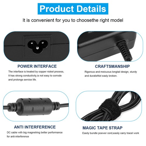 AC Adapter Charger for HP Pavilion ZBook 15 16 17 15U 15V G3 G4 G5 G6 G7 G8 G9 - Picture 12 of 14