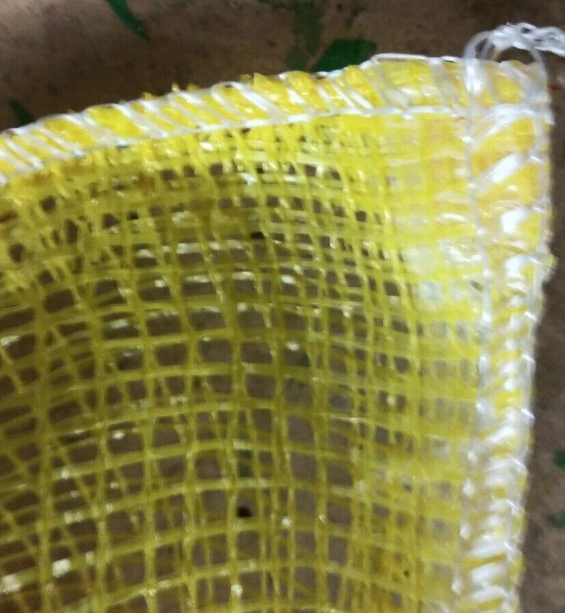 Bolsas de leña de malla roja blanqueada amarilla bolsas de leña púrpura tamaños de 0,75 o 1 pies cúbicos Foto 4 de 4