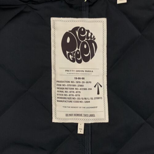 Parka Pretty Green Award Acolchada Diamante Cola de Pez Talla Grande Nueva Con Etiquetas - Imagen 2 de 24