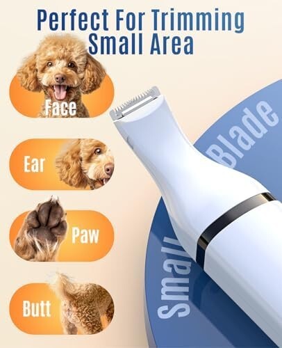 Oneisall Dog Clippers with Double Blades,Cordless Small Pet Hair Grooming Trimme - Picture 3 of 8