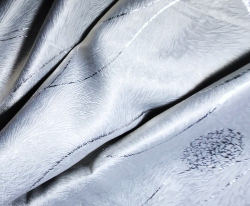 ITALIAN Damask Silver Gray 2 SIDE Remnants 2 pc. Each W 17" x 2yd 20"=5yd.4 " - Picture 4 of 19
