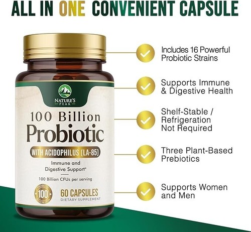Probiotics for Digestive Health, 100 Billion CFU for Women's Vaginal pH & Daily - Picture 15 of 27
