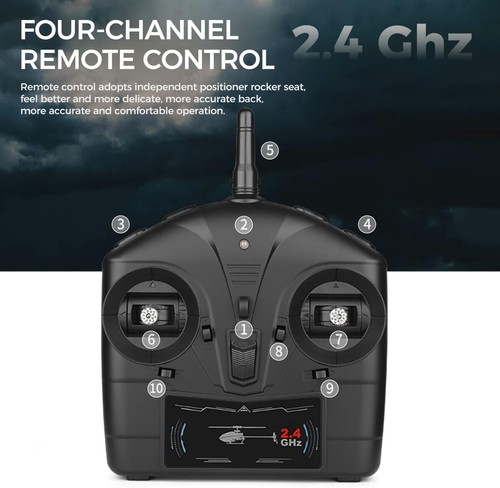 RC Micro HELICOPTER 4 Blade UH60 BLACK HAWK W/ Gyro Brushless 2.4ghz-RTF- - Picture 12 of 18