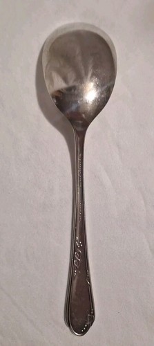 Vtg Wm. A Rogers A1 PLUS Oneida Ltd MEADOWBROOK Serving SPOON Silver-Plate 8" - Picture 5 of 12