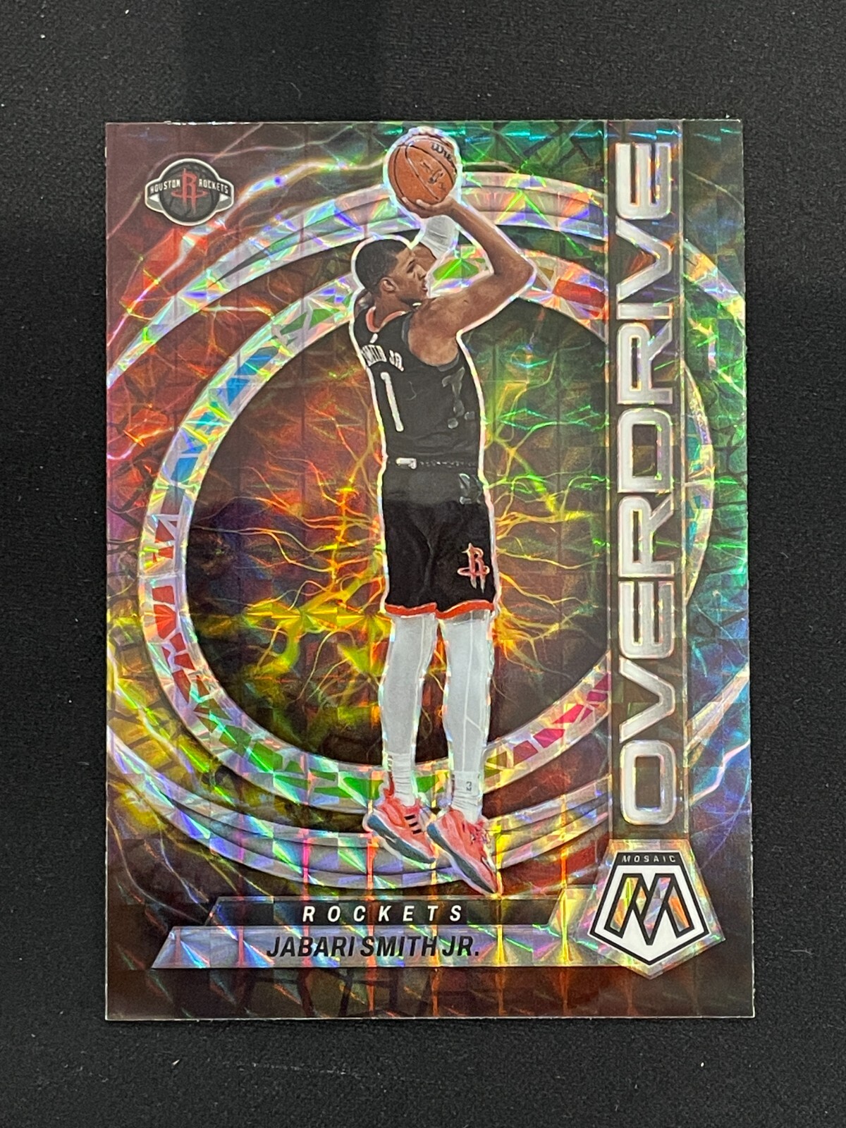 Jabari Smith Jr. 2022-23 Panini Mosaic Overdrive Silver Prizm SSP #8
