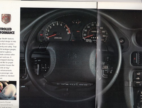 1994 DODGE STEALTH 12p Canadian Brochure R/T & R/T TURBO AWD - Picture 5 of 5