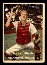 1957 Topps Baseball #91 Mack Burk GD *h1