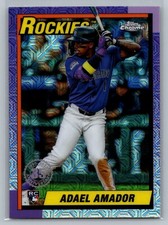 2025 Topps Adael Amador MOJO SILVER CHROME #T90C-24 - Colorado Rockies