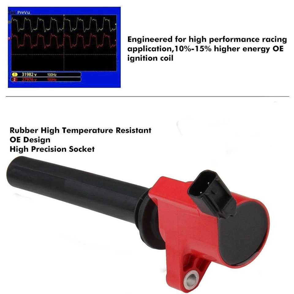 Bobinas de encendido 6 piezas DG500 FD502 para Mazda Tribute 2001-2006, 2008-2011 3,0 L Foto 3 de 4