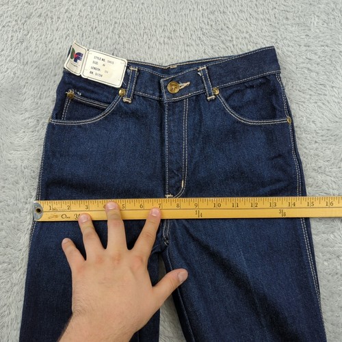 Vintage 80s Diane Von Furstenburg Jeans Girls 8 Blue High Rise Deadstock w Tags - Picture 15 of 24