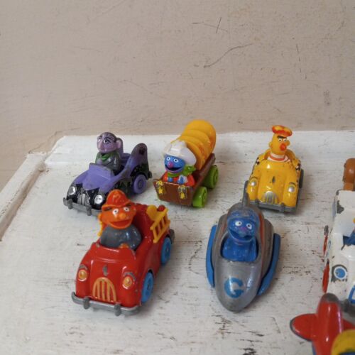 Vintage Diecast Sesame Street Muppets Playskool Vehicles 1980s Lot of 10 Used - Picture 2 of 17