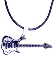 Stainless steel guitar pendant necklace