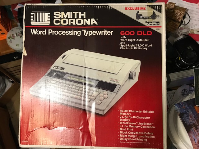 Smith Corona 600 Dld Word Processing Typewriter Model 5f