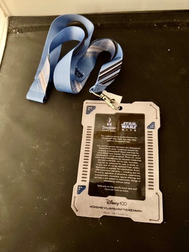 May 2023 Disneyland After Dark Star Wars Nite Badge & Lanyard - Picture 2 of 2