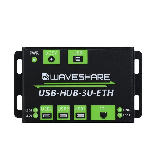3 Way USB HUB With 100M Ethernet Port Connector Industrial Grade Extension Board - Picture 5 of 9