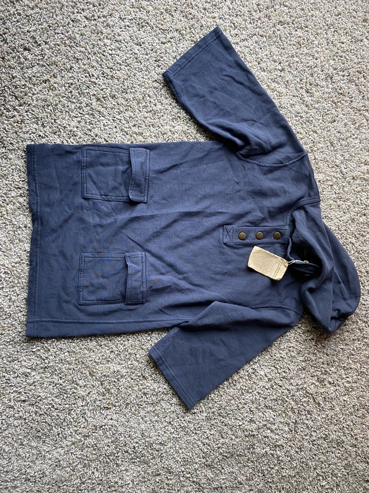 МЯГКАЯ сенсорная дружественная рубашка с капюшоном - молодежная средняя 100% органический хлопок топ - Изображение 2 из 4