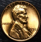 1958 D Lincoln Wheat Penny BU 1c US Coin Denver Mint