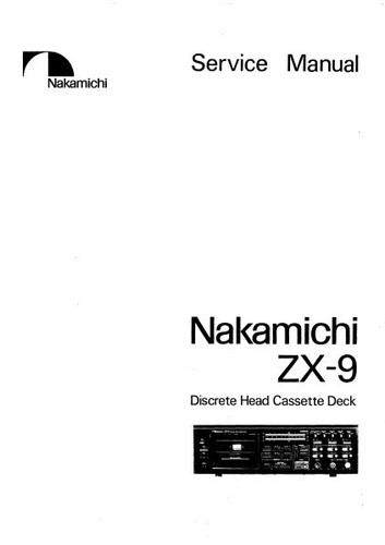 Nakamichi Service Manuals Cassette Decks Schematics HiFi Audio Computer DVD ! - Picture 10 of 10