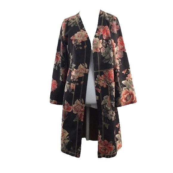 Пальто, куртки и жилеты для женщин коричневые цветочные