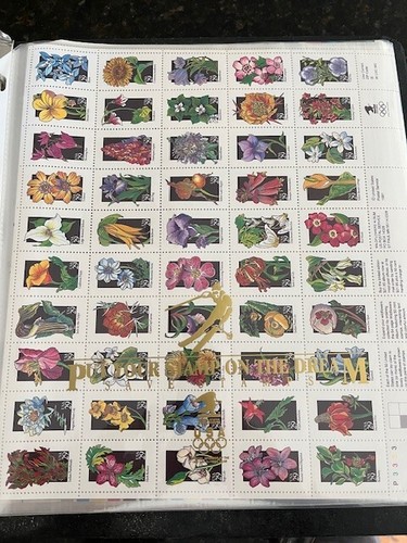 Several sheets of vintage 1988 Olympic Stamp Collection printed 1991 / 501 total - Picture 11 of 13