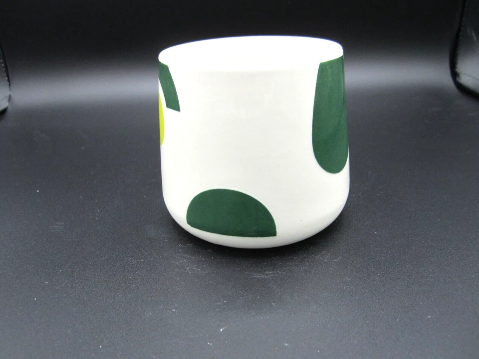 Caneca de café chá Tabitha marrom, branca, cabo verde, formas abstratas 12 oz. (315) - Imagem 2 de 4