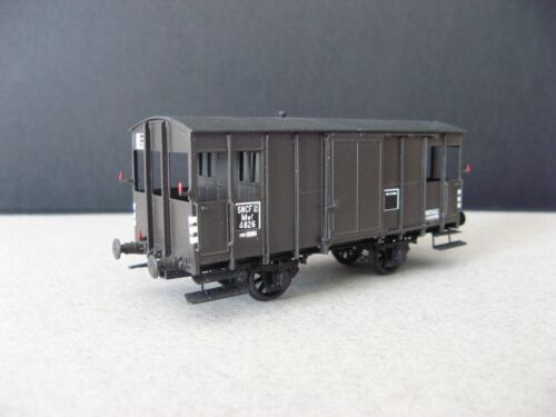 HUET HO FOURGON MARCHANDISES SNCF MONTAGE HUET( AMF87 HAXO MAKETTE LOCO DIFF remise REE