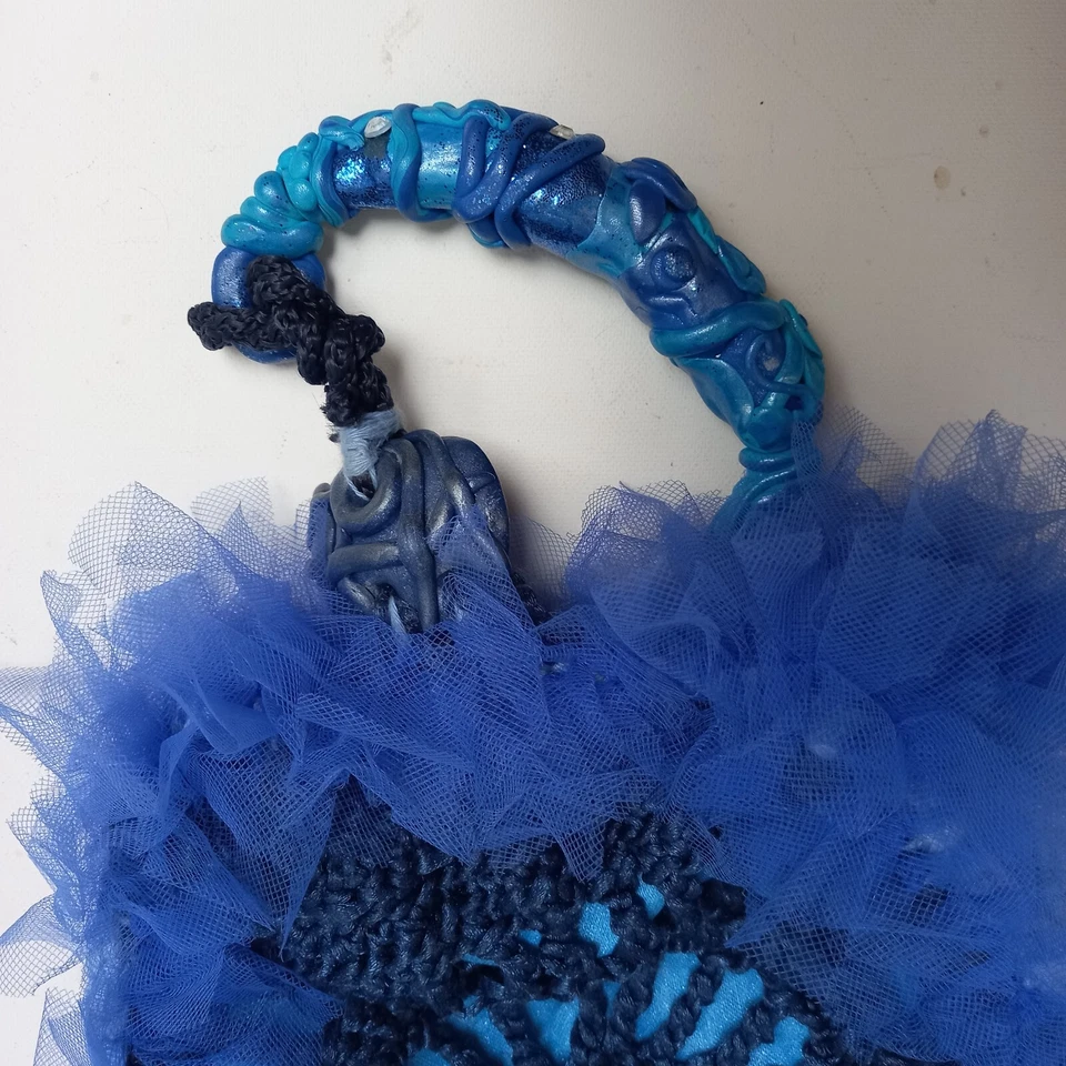 woman bag original accessorie shoulder strap crochet hand handle satchel handbag - Image 2 of 4